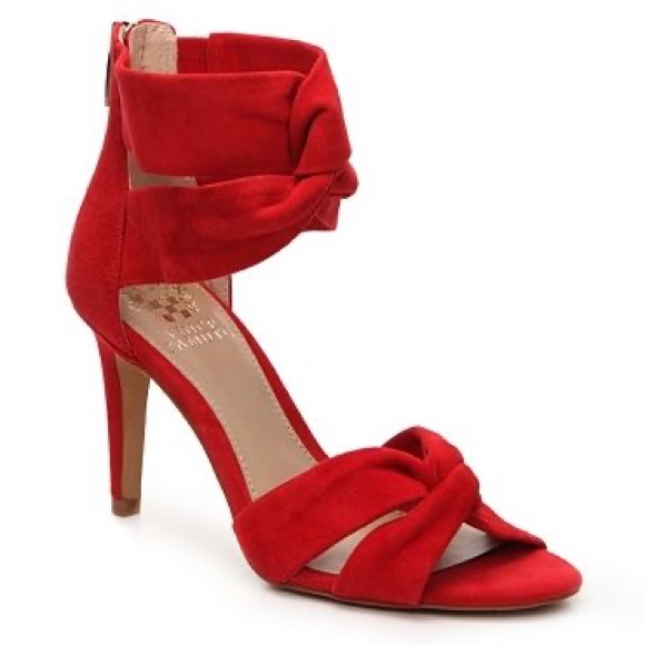 Vince Camuto Red Knotted Sandals - Picture 1 of 12